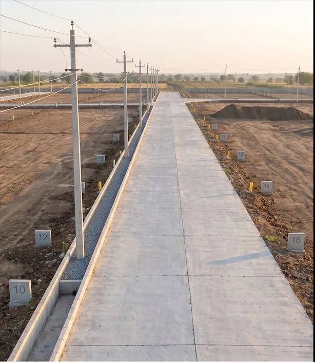 Concrete roads and drainage at Nimba Luxe Living